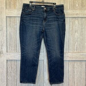Old Navy Dark Blue Straight Leg Women's Jeans NWOT Sz 14